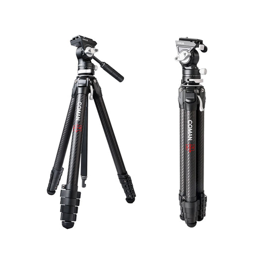 RefBall & COMAN Zero V Carbon Fiber Travel Video Tripod with Arca Quick Release for DSLR - RefBall Store