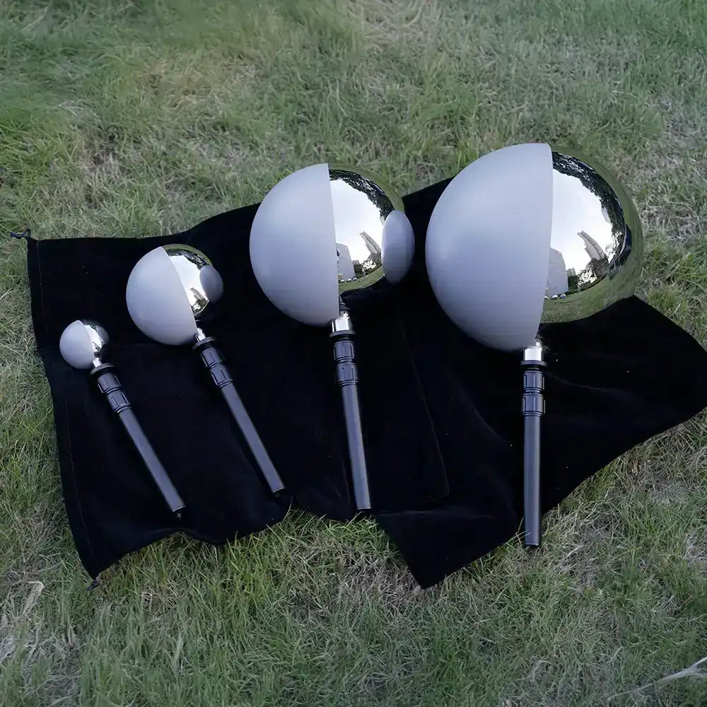 12.6CM single VFX Ball half mirror and half grey ball - RefBall Store