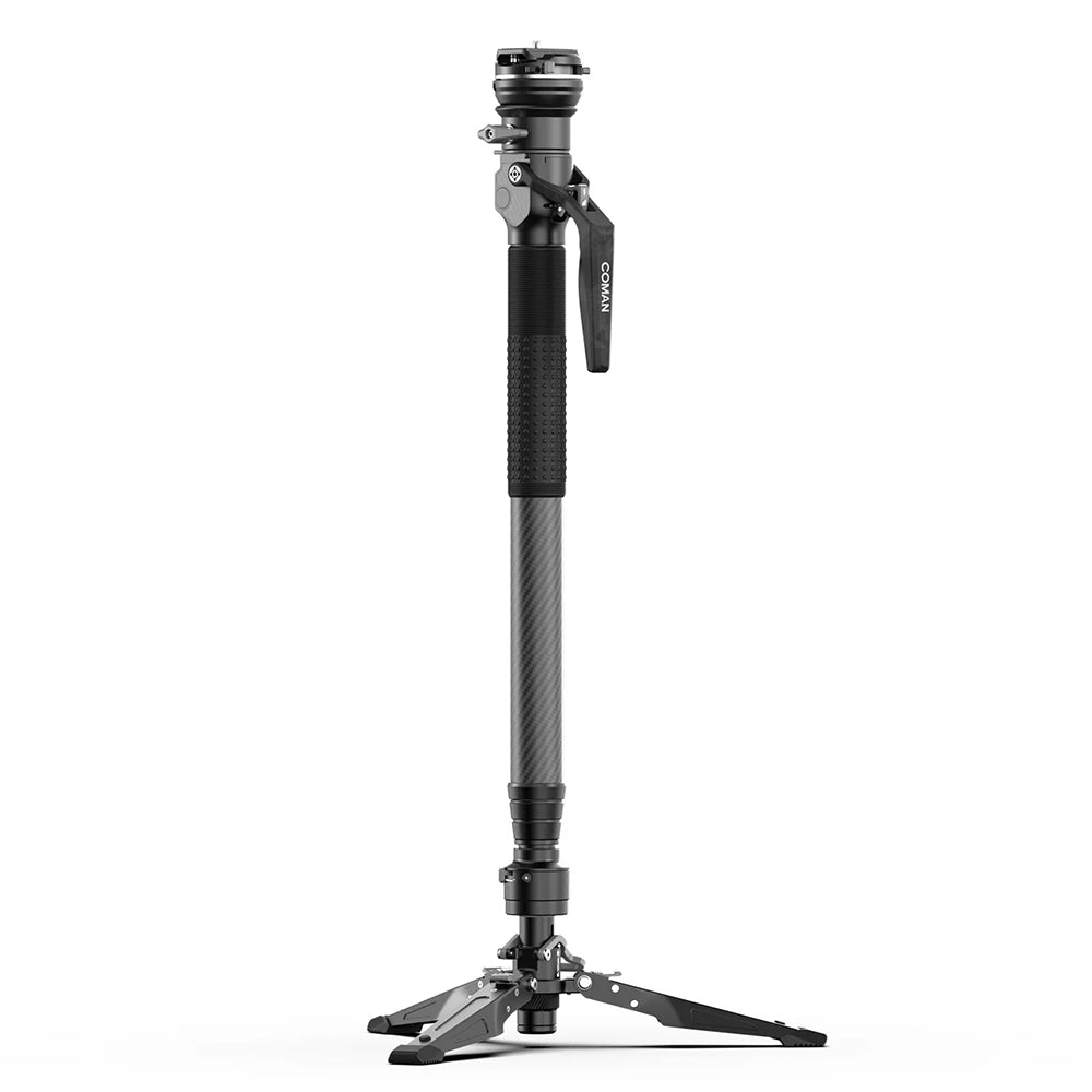 RefBall & COMAN M1S Compact Carbon Fiber Monopod with Arca Quick Release-(Non-Removable Foot Brace) - RefBall Store