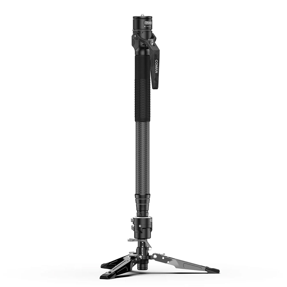 RefBall & COMAN M1 Pro Carbon Fiber Monopod 1645mm Quick Release Foot Lock 20kg Load - RefBall Store