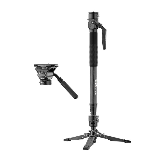 RefBall & COMAN M1 Pro V5 Camera Monopod with Fluid Head, One-Click Quick Release, and 1750mm Max Height - RefBall Store