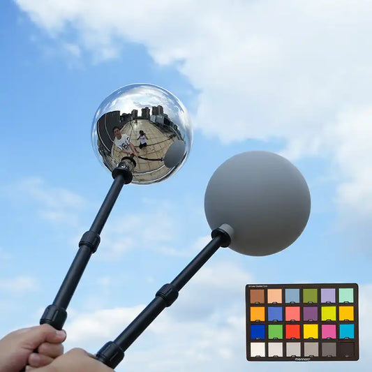 RefBall 20cm hdri vfx ball chrome grey ball kit - RefBall Store