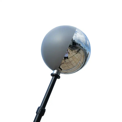 20cm single VFX ball with half mirror and half grey ball