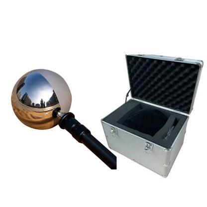 20cm single VFX ball with half mirror and half grey ball