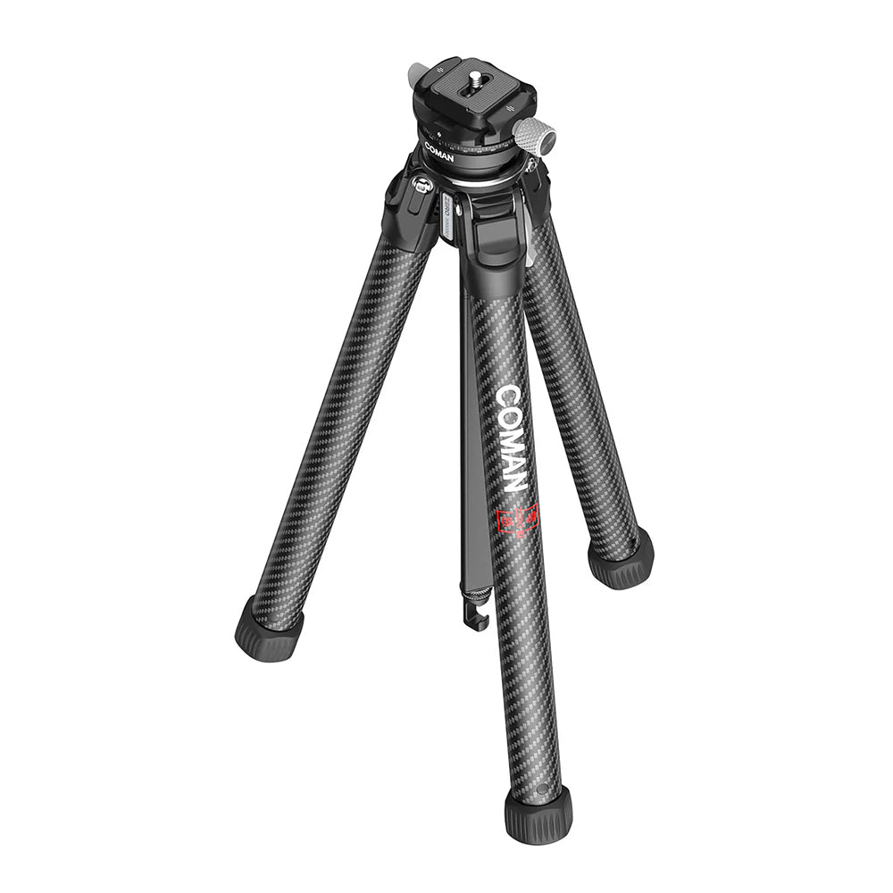 RefBall & Coman Zero X Lightweight Carbon Fiber Travel Tripod with Arca-Swiss Plate for Pro Cameras - RefBall Store
