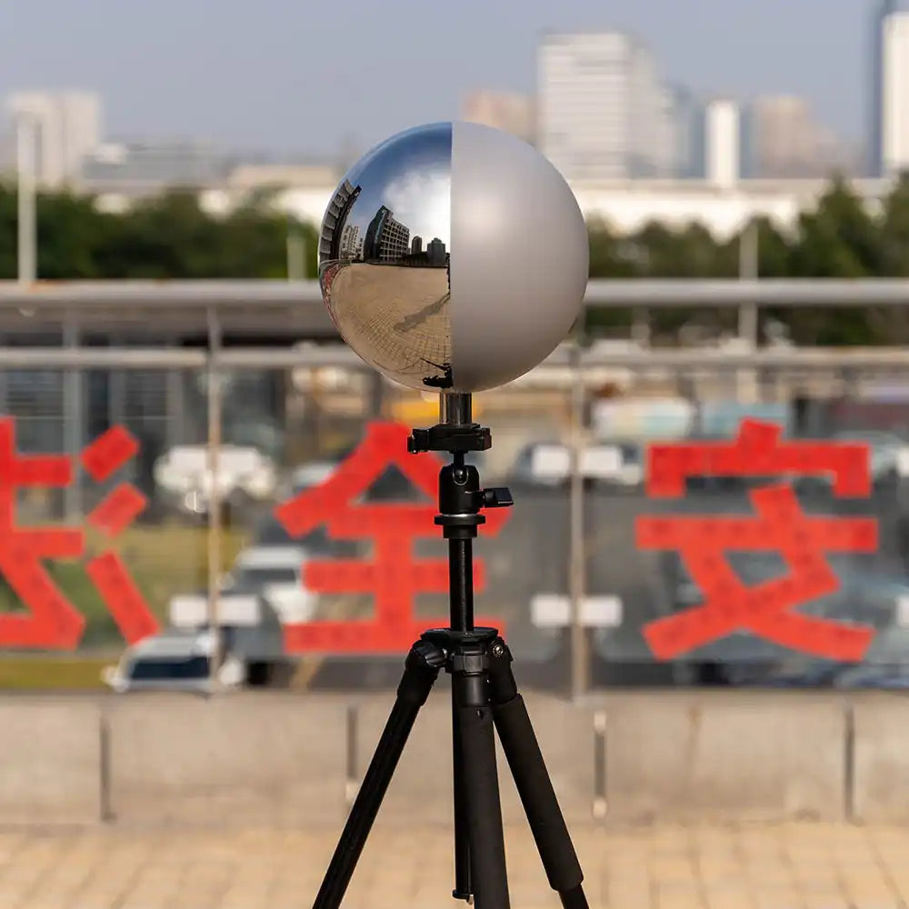 RefBall 25cm Single VFX Ball half mirror and half grey ball - RefBall Store