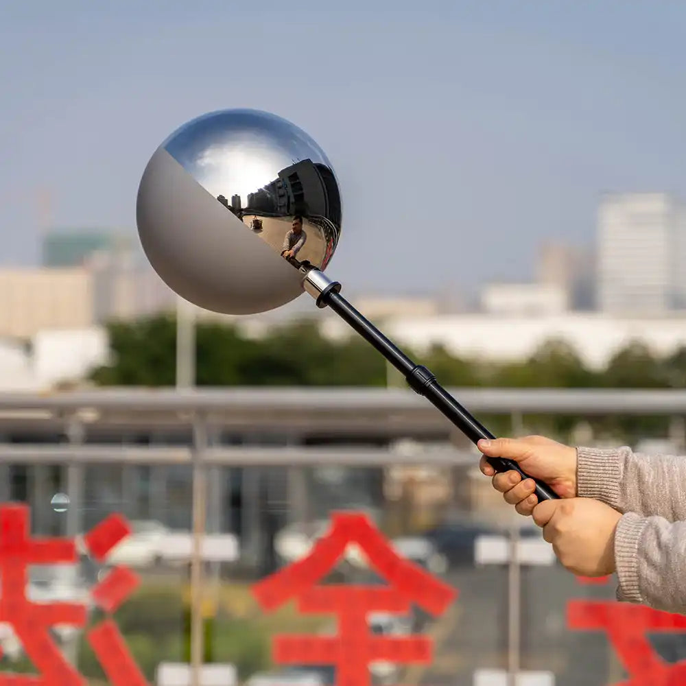 RefBall 25cm Single VFX Ball half mirror and half grey ball - RefBall Store